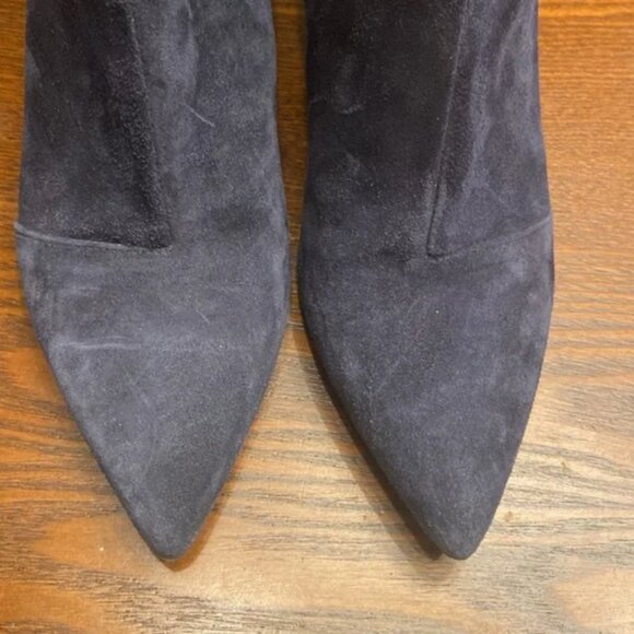 rag & bone Navy Suede Beha Ankle Boot Bootie Stiletto Heel Size 39 - Picture 7 of 10